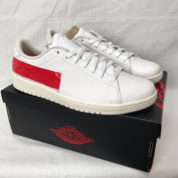 Jordan 1 Centre Court White University Red Size 10 - Picture 2 of 12